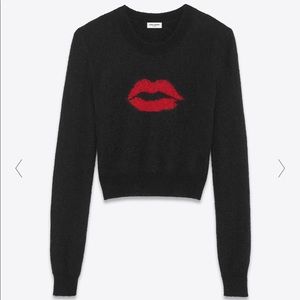 Saint Laurent Lips Sweater Sz Small